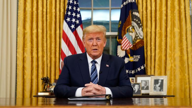 TRUMP'S CORONAVIRUS SPEECH SENTS STOCKS INTO FREEFALL
